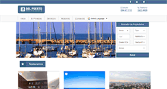 Desktop Screenshot of delpuertopropiedades.com